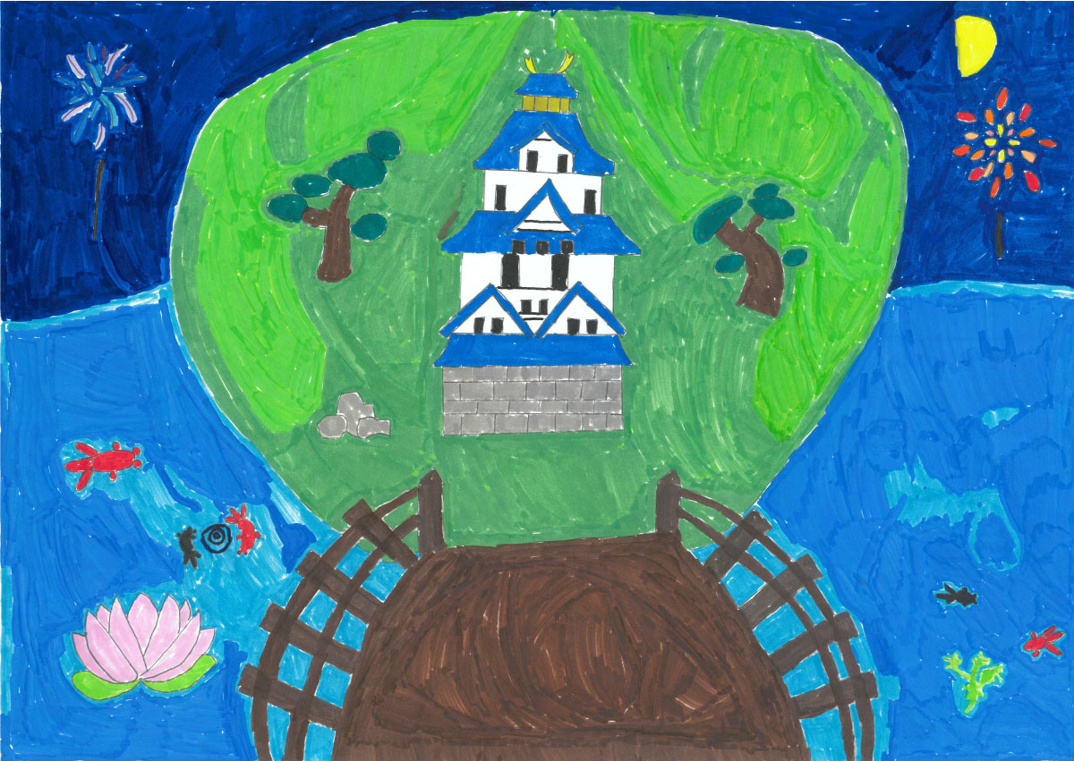 水にうく島の城