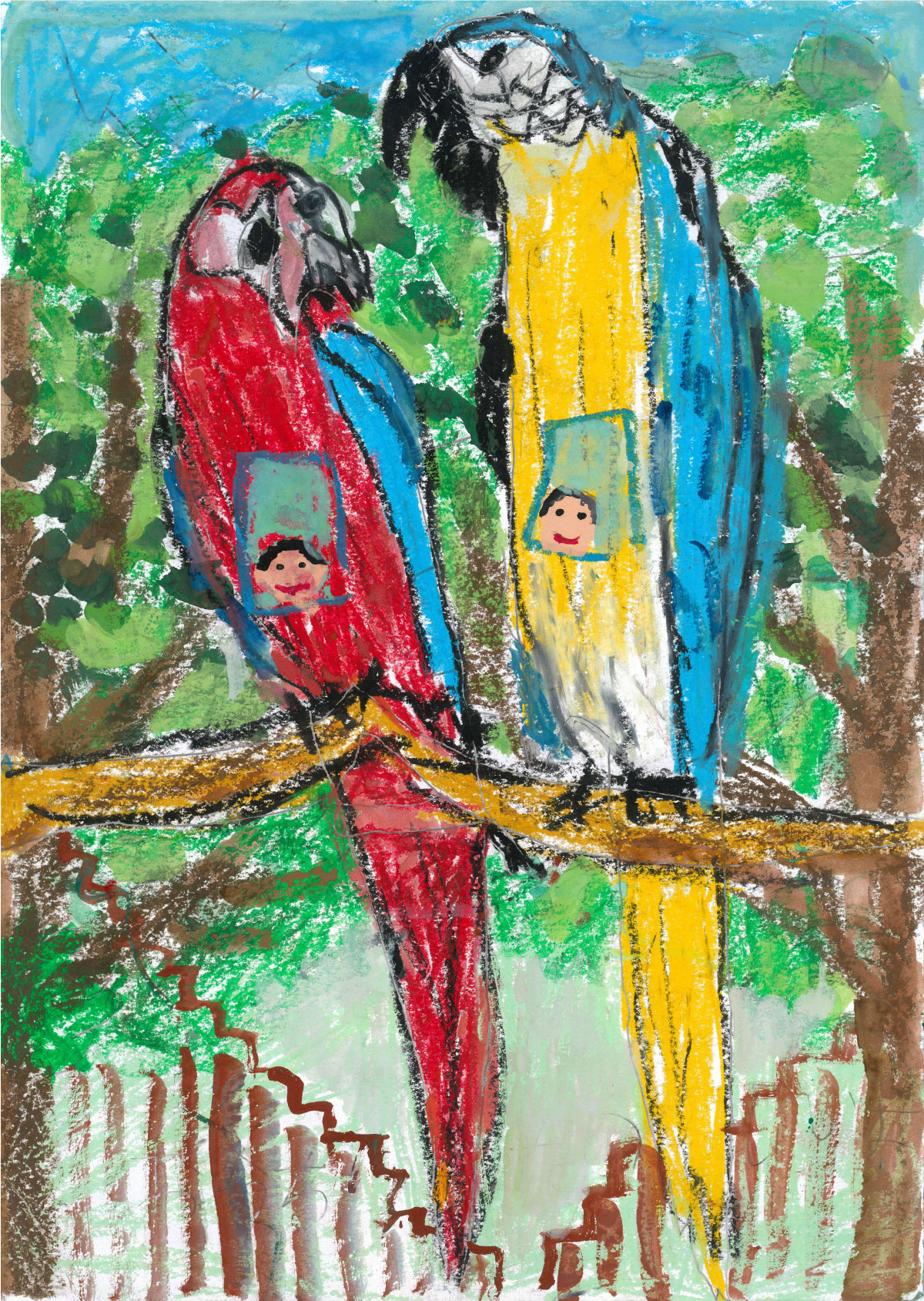 インコのお家で　空をとぼう