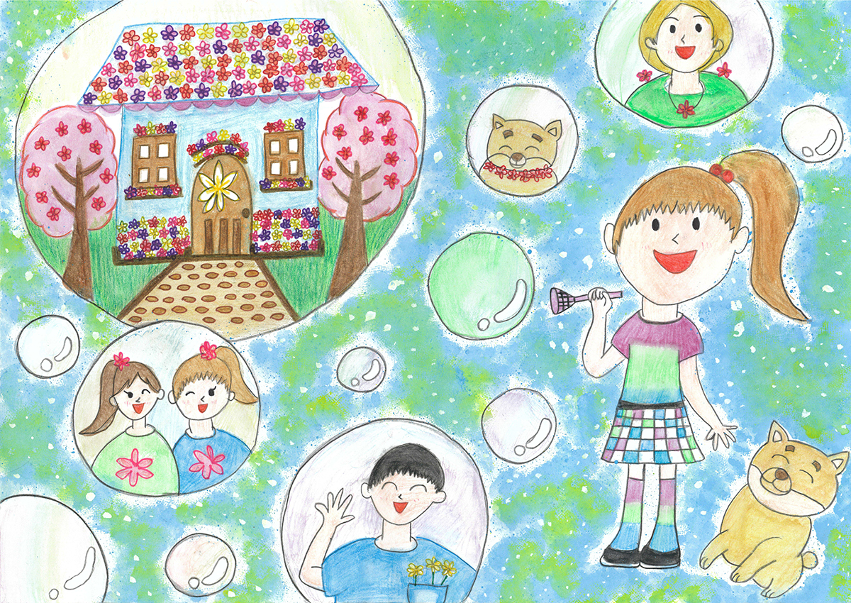 お花のかおりでつつまれたお家