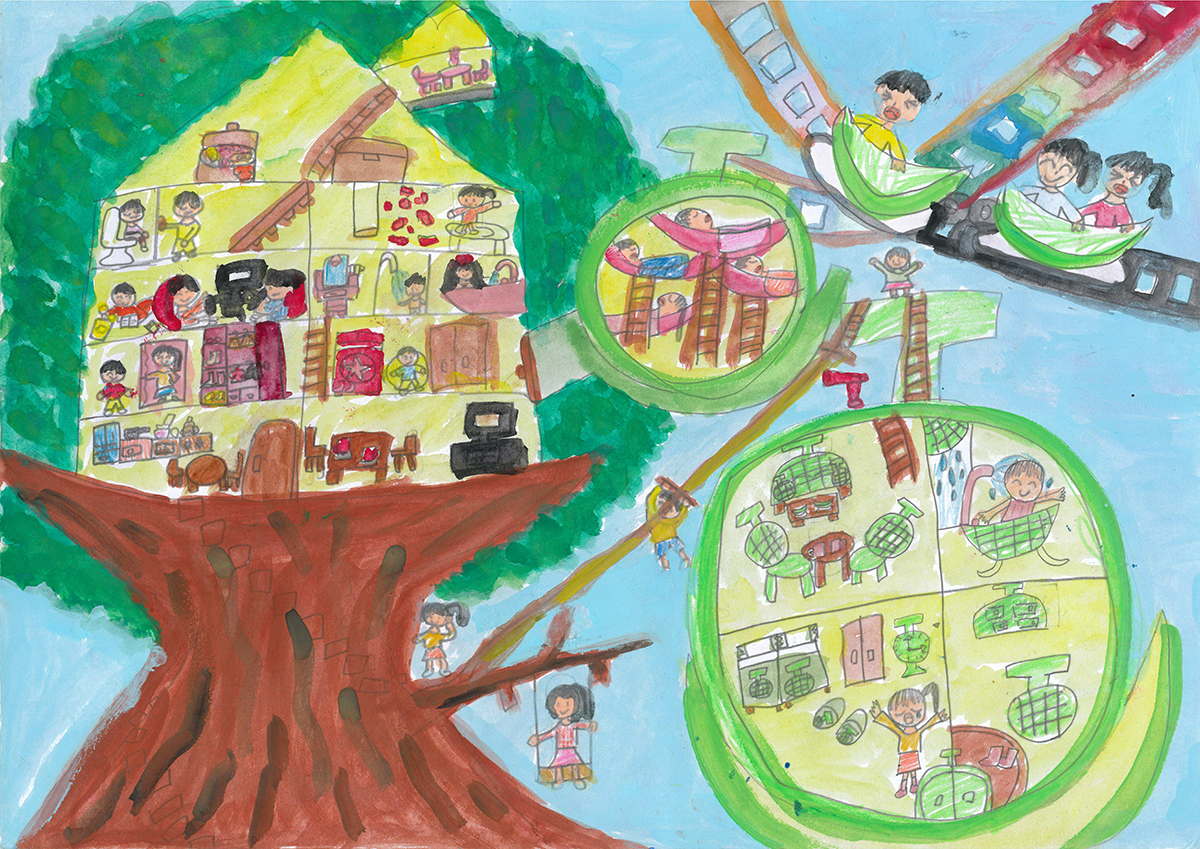 楽しい本の家とメロンの家